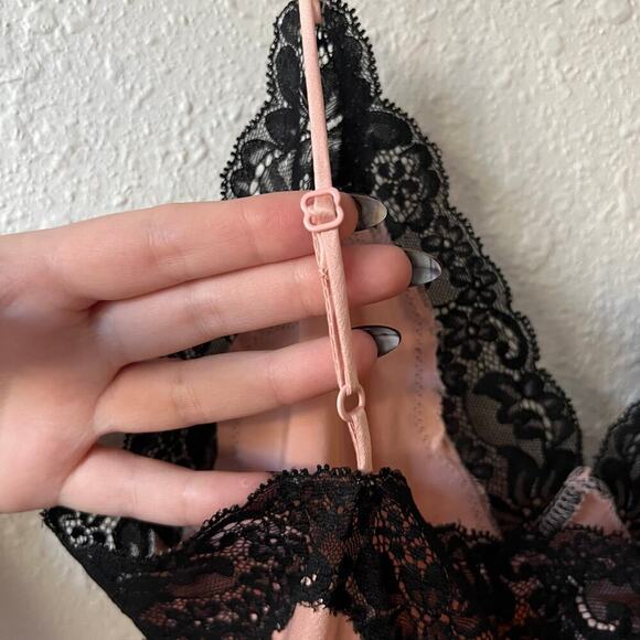 Y2K Victoria’s Secret Silk Lace Pink Slip Dress Size Medium - Picture 5 of 9